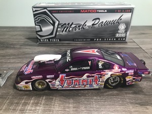 lot 190 image: 2001 Collector Series Matco Tools Mark Cowboy Pawuk #5  Summit Racing 124 scale die cast pro-stock car