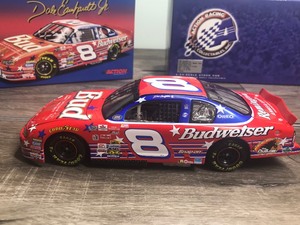 lot 198 image: 2000 Nascar Action Racing Collectible Dale Earnhardt Jr. #8 Budweiser  U.S. Olympic Team 124 scale die cast stock car