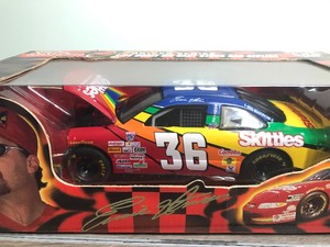lot 222 image: 1998 Nascar Racing Champions Signature Drivers Series Ernie Irvan #36  Skittles 124 scale die cast stock car