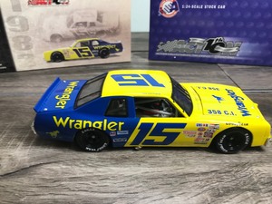 lot 241 image: 2002 Nascar Action 10th Anniversary Legendary Series 1979 Ventura Dale Earnhardt #15  Wrangler 124 scale die cast stock car