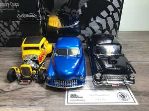 lot 246 image: 2001 Racing Champions ERTL Collectibles  Matco Tools 118 scale die cast 3 car set of custom street rods