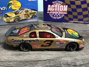 lot 257 image: 1998 Nascar Racing Action Platinum Series Collectibles Dale Earnhardt #3  Bass Pro Shops 124 scale die cast stock car