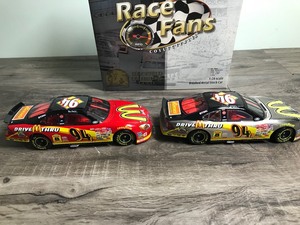 lot 265 image: 2000 Action Brookfield Collectors Guild Race Fan Collectibles 2 car set Bill Elliott #94  McDonalds 124 scale die cast stock car