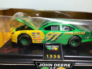 lot 310 image: 1998 Nascar Racing Champions Chad Little #97  John Deere 124 scale die cast coin bank