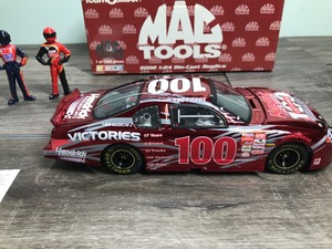 lot 346 image: Rare 2002 Nascar MAC Tools Team Caliber Hendricks Motor Sports Commemorative 124 scale die cast stock car of 100 wins in the Winston Cup Series Victories