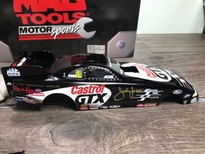 lot 347 image: 1997 NHRA MAC Tools John Force Driver of the year 124 scale die cast Mustang Funny Car