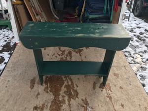lot 397 image: Wood side table