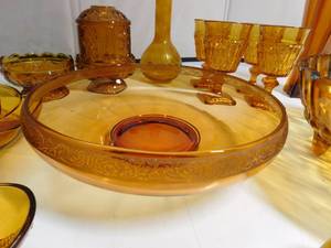 lot 51 image: Amber glassware