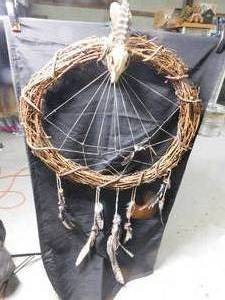 lot 83 image: Dream catcher w skull