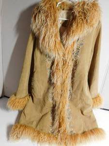 lot 115 image: Wilson leather coat w beadwork