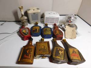 lot 116 image: New fondue set, air purifier, heater and 9 liquor bottles