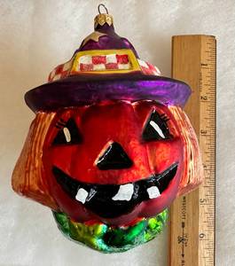 lot 105 image: Radko Jack O Lantern Halloween Ornament