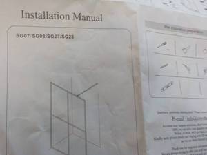 Shower Screen - open box needs ass...