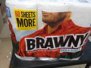 6 Count Brawny Paper Towels...