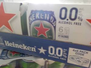4 - 6 packs Heineken Non Alcoholic...