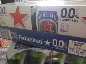 4 - 6 packs Heineken Non Alcoholic...