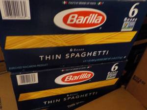 2 boxes 6 each, Barilla Thin Spaghe...