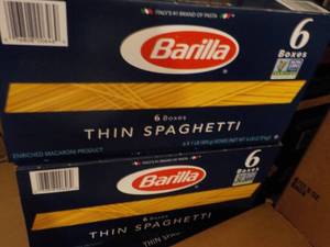 2 boxes 6 each, Barilla Thin Spaghe...