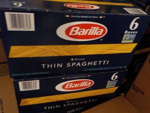 2 boxes 6 each, Barilla Thin Spaghe...