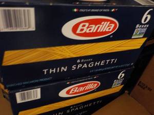2 boxes 6 each, Barilla Thin Spaghe...