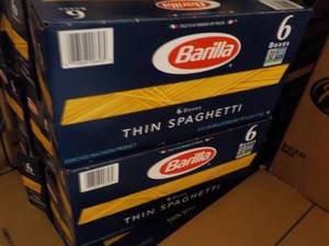 2 boxes 6 each, Barilla Thin Spaghe...