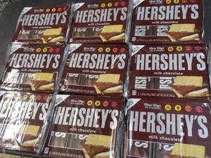 9 - 6 count pkgs Hersheys bars- pa...