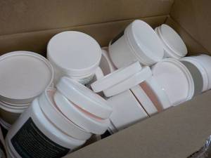 8 oz Empty Plastic Sample Container...