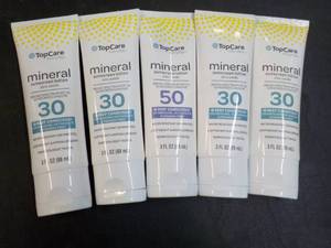 5 - 3 oz Tubes Mineral 30 and 50 Su...