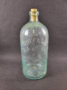 lot 282 image: Pre 1917 Buffalo Lithia Water 12 Gallon Glass Jug - Buffalo Lithia Spring Water Company - Buffalo Springs, VA