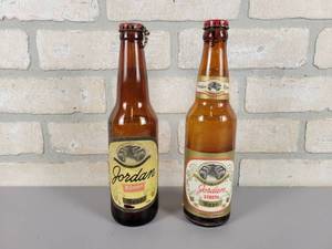lot 326 image: (2) Vintage Jordan Beer Bottles - Mankato Brewing Company - Mankato, MN