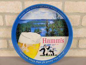 lot 329 image: Vintage Metal Hamms Beer Tray