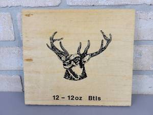 lot 343 image: Schells Deer Brand Beer Crate Side  - New Ulm, MN