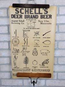 lot 459 image: Vintage Schells Deer Brand Beer Schnitzel Bank Paper