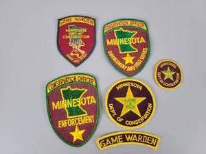 lot 475 image: Vintage Minnesota Conservation and Warden Officer Patches