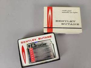 lot 484 image: Vintage Bentley Butane Lighter with Original Box Made in Austria
