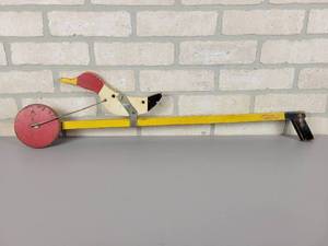 lot 405 image: Vintage Wood Duck Push Toy - Happy Modern Craft Industries St. Paul, MN