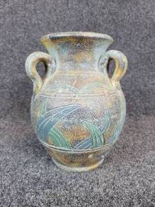 lot 365 image: Vintage Hand Thrown Stoneware Vase