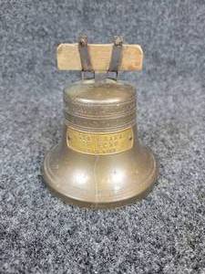 lot 390 image: Vintage Liberty Bell Diecast Coin Bank - State Bank of Echo Echo, MN