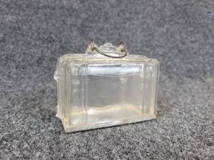 lot 388 image: Vintage Westmoreland Glass Suitcase Candy Dispenser