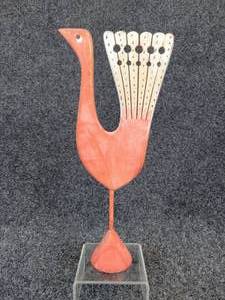 lot 398 image: Vintage Wood Folk-art Letter Holder