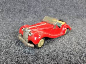 lot 411 image: 1950s Tin MG Midget Toy Friction Car - Made in Japan