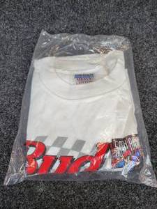 lot 425 image: New Old Stock SEALED Bud 50th Anniversary NASCAR T-Shirt - Size XL