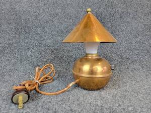 lot 447 image: 1930s Chase Glow Lamp Art Deco Copper Lamp