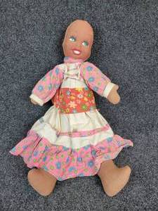 lot 450 image: Antique African American Homemade Rag Doll