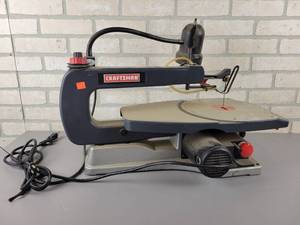 lot 1023 image: Craftsman 16 Variable Speed Scroll Saw with Work Light - Tested and Works - NO SHIPPING