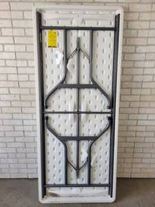 lot 1034 image: LIFETIME Poly Folding Table - 72 x 30 x 29 - NO SHIPPING