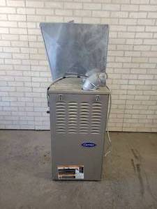lot 1038 image: Carrier Gas Furnace - 71,000 BTU - 115V 1PH - Model No. 58STA090-14 - NO SHIPPING