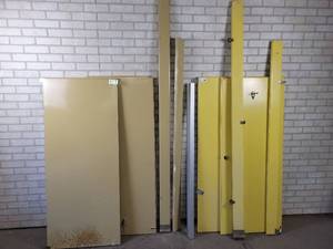 lot 1041 image: Sets of Commercial Bathroom Wall Dividers - NO SHIPPING