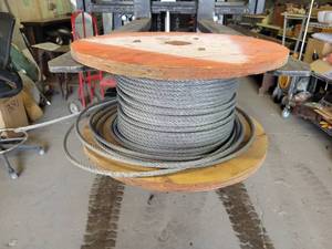 lot 1059 image: Spool of 516 Steel Cable - NO SHIPPING