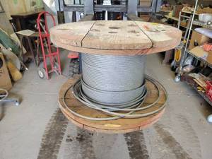 lot 1060 image: Spool of 516 Steel Cable - NO SHIPPING